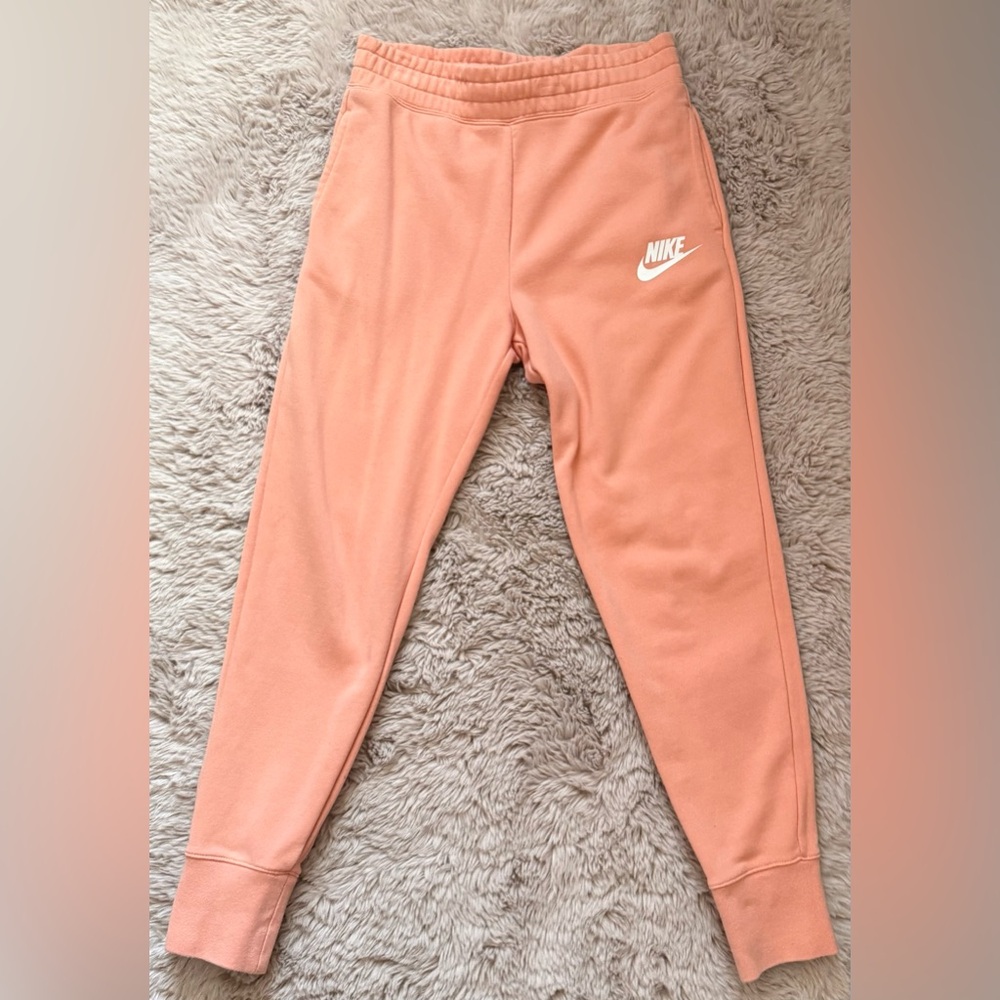 Nike Pink Jogger Sweatpants with Elastic Cuffs